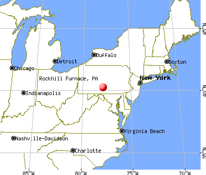 Rockhill Furnace, Pennsylvania map