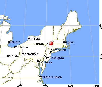 Malden, New York map