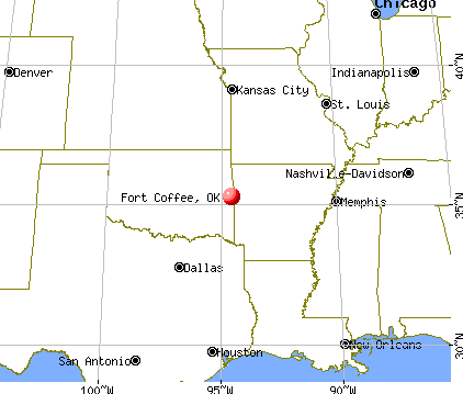 Fort Coffee, Oklahoma map