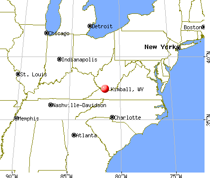 Kimball, West Virginia map