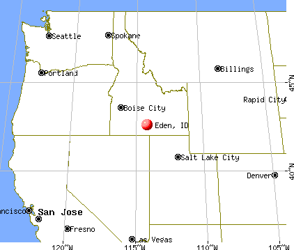 Eden, Idaho map