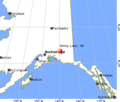 Kenny Lake, Alaska map