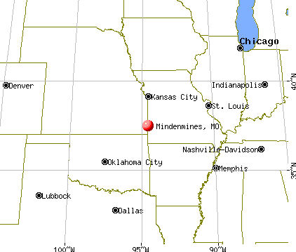 Mindenmines, Missouri map