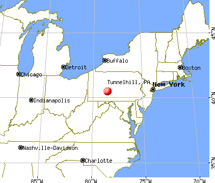 Tunnelhill, Pennsylvania map