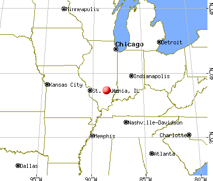 Xenia, Illinois map
