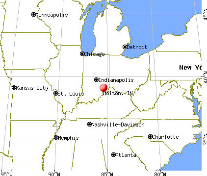 Holton, Indiana map