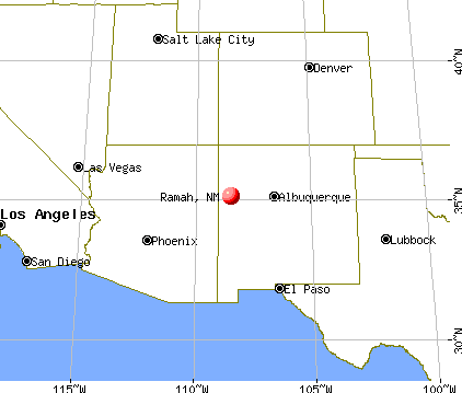 Ramah, New Mexico map
