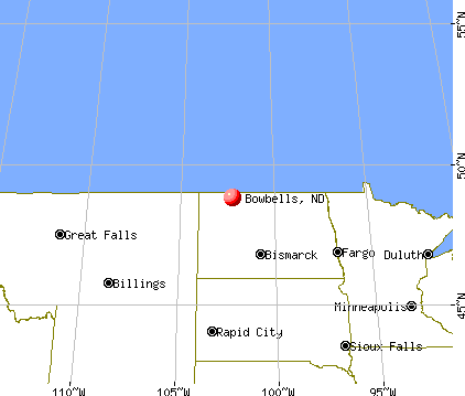 Bowbells, North Dakota map