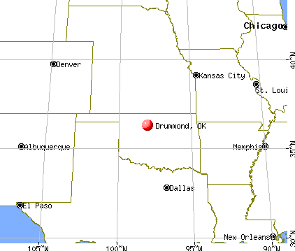 Drummond, Oklahoma map