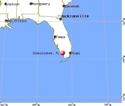 Chokoloskee, Florida map