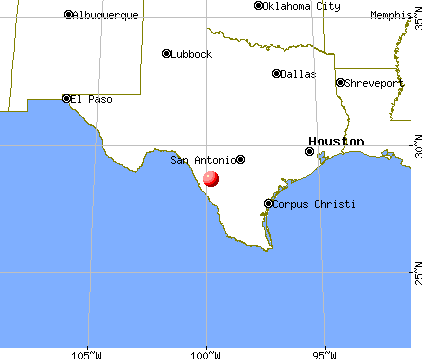 Chula Vista-River Spur, Texas map