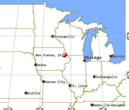New Vienna, Iowa map