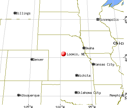 Loomis, Nebraska map