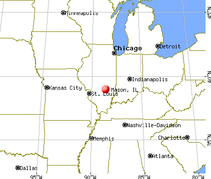 Mason, Illinois map