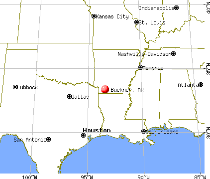 Buckner, Arkansas map