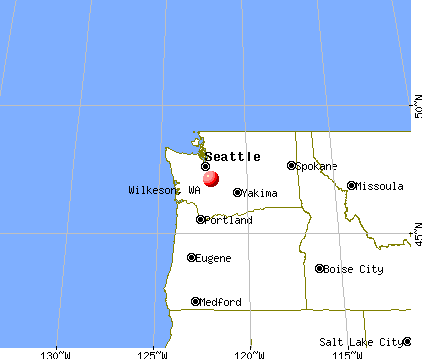 Wilkeson, Washington map