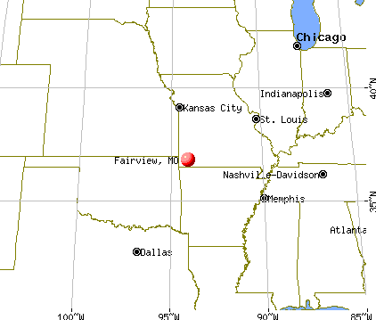 Fairview, Missouri map