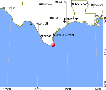 Chula Vista-Orason, Texas map