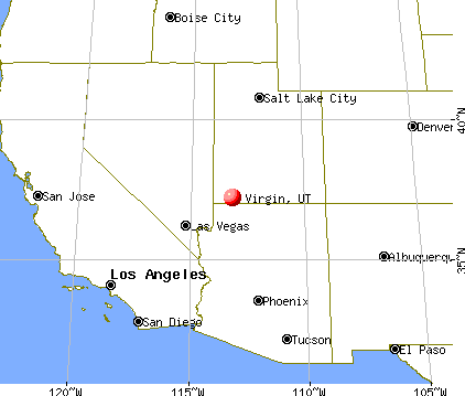 Virgin, Utah map
