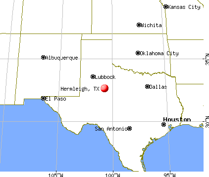 Hermleigh, Texas map