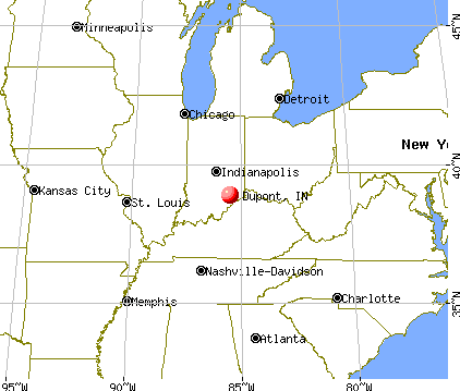 Dupont, Indiana map