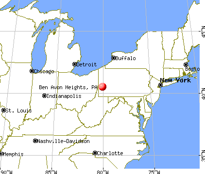 Ben Avon Heights, Pennsylvania map