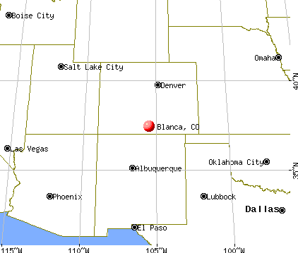 Blanca, Colorado map