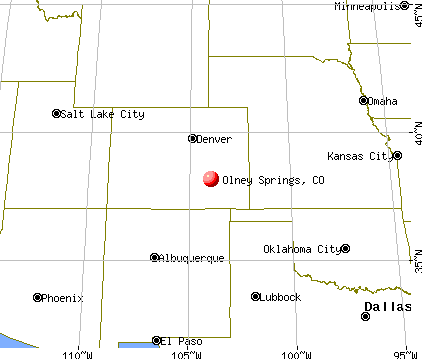 Olney Springs, Colorado map