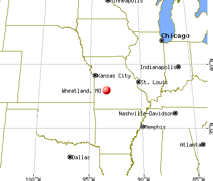 Wheatland, Missouri map