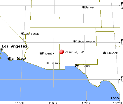 Reserve, New Mexico map
