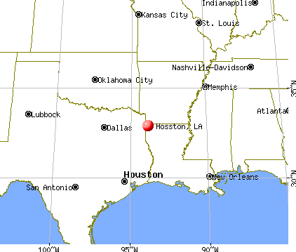 Hosston, Louisiana map
