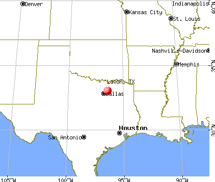 Lavon, Texas map