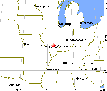 St. Peter, Illinois map