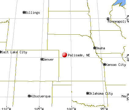 Palisade, Nebraska map