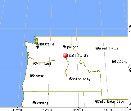 Colton, Washington map