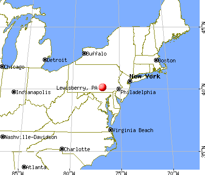 Lewisberry, Pennsylvania map
