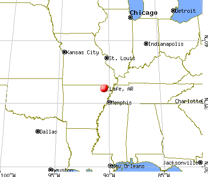 Lafe, Arkansas map