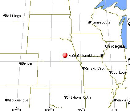 McCool Junction, Nebraska map