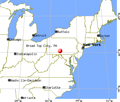 Broad Top City, Pennsylvania map