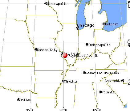 Fayetteville, Illinois map