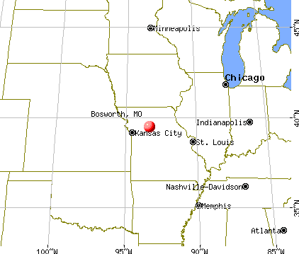 Bosworth, Missouri map