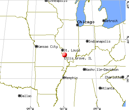 Ellis Grove, Illinois map