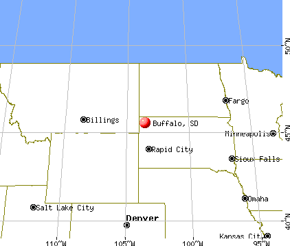 Buffalo, South Dakota map