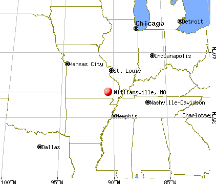 Williamsville, Missouri map