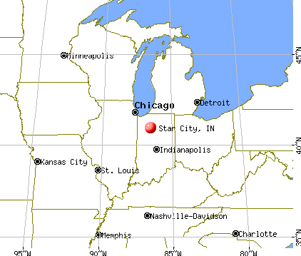 Star City, Indiana map