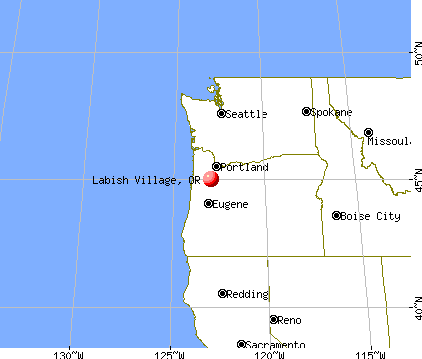 Labish Village, Oregon map