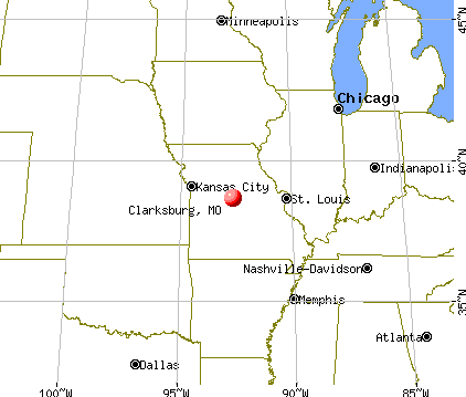 Clarksburg, Missouri map