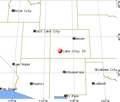 Lake City, Colorado map