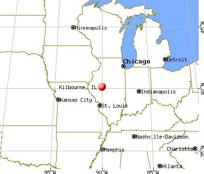 Kilbourne, Illinois map