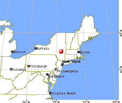 Preston-Potter Hollow, New York map